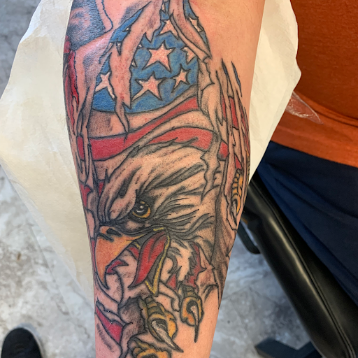 Explore cruise ship tattoo ideas, creative tattoo ideas in Seymour, available at American Gypsy Tattoo Corp.