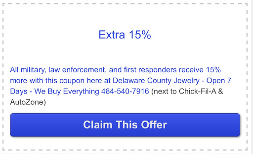 Pawn Shop «Delaware County Jewelry - Open 7 Days - We Buy Everything - CASH FOR GOLD», reviews and photos, 443 MacDade Boulevard, Folsom, PA 19033, USA