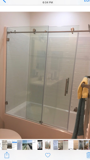 silver shower doors