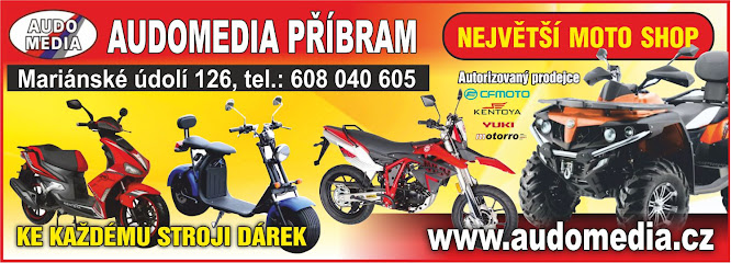 AUDOMEDIA MOTO centrum motocykly-skútry-čtyřkolky-koloběžky
