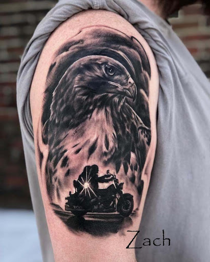 Explore river tattoo ideas, creative tattoo ideas in Sanford, available at Venom Ink Tattoo
