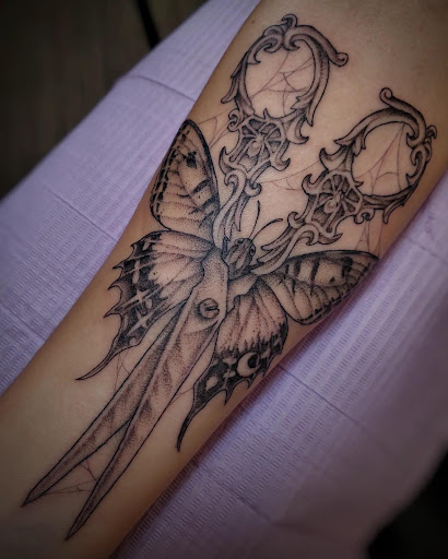Explore japanese tattoo idea, creative tattoo ideas in Palm Harbor, available at Angry Owl Tattoo and Piercing