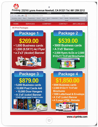 Print Shop «A K Printing & Design», reviews and photos, 23216 Lyons Ave, Newhall, CA 91321, USA