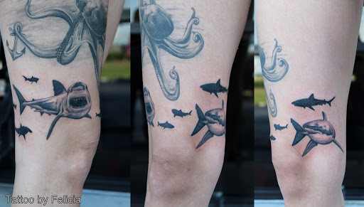 Explore skateboard tattoo ideas, creative tattoo ideas in Fort Myers, available at Tiger Lotus Tattoo and Piercing