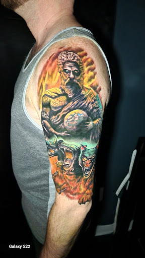 Explore vegetarian tattoo ideas, creative tattoo ideas in Buford, available at Inked Arts Tattoo Studio
