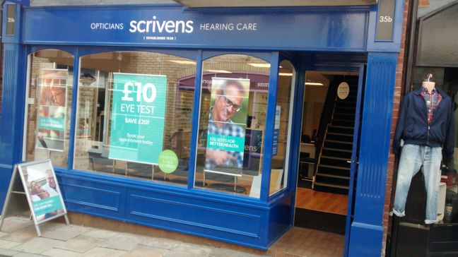 Reviews of Scrivens Opticians & Hearing Care in Colchester - Optician