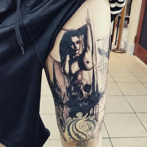 Explore bookworm tattoo ideas, creative tattoo ideas in Chicago, available at Royal Flesh Tattoo and Piercing