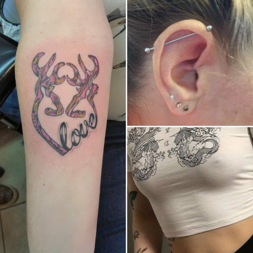 Explore middle finger tattoo ideas, creative tattoo ideas in Elko, available at Tom Custom Tattoos and Body Piercing Studio