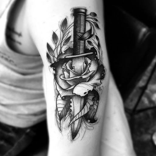 Explore kaneki tattoo ideas, creative tattoo ideas in Zumbrota, available at Art by Sinclair Tattoo Artist At Dry Bones Ink