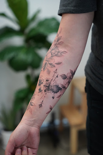 Explore house tattoo ideas, creative tattoo ideas in Alhambra, available at DO.ART INK