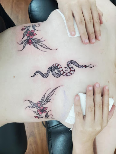 Explore small lana del rey tattoo ideas, creative tattoo ideas in Cocoa, available at Rorschach Tattoo Shop and Piercing Studio