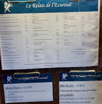 Menu / carte de Le Relais de l'Ecureuil à Maincy