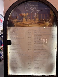 Menu du Hotel Da Giorgio à Capri