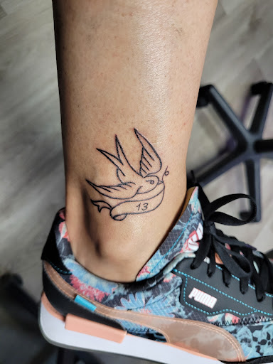 Explore metroid tattoo ideas, creative tattoo ideas in Apple Valley, available at 21st Vintage Tattoo