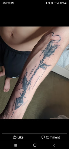 Explore patriotic tattoo sleeve ideas, creative tattoo ideas in Minocqua, available at Walking Arts Tattoos