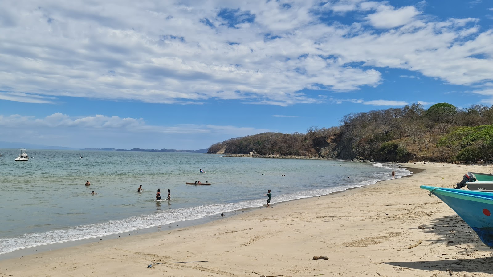 Foto van Playa Blanca met helder zand oppervlakte