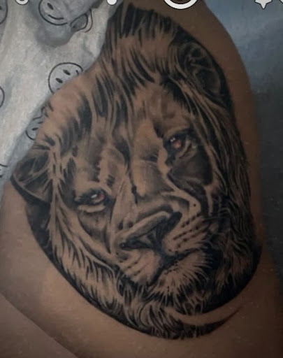 Explore pitbull tattoo ideas, creative tattoo ideas in Las Cruces, available at Porter House Ink Piercing & Tattoo