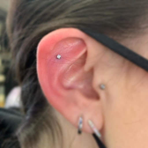 Explore butterfly semicolon tattoo ideas, creative tattoo ideas in Abington, available at Tattoo Galaxy (Abington) Piercing and Custom Tattoos