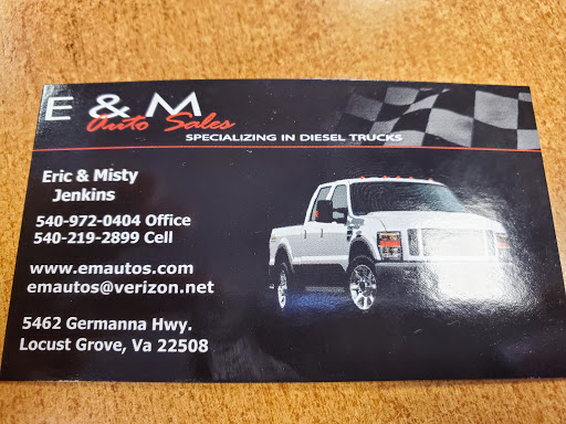 Used Car Dealer «E & M Auto Sales LLC», reviews and photos, 5462 Germanna Hwy, Locust Grove, VA 22508, USA