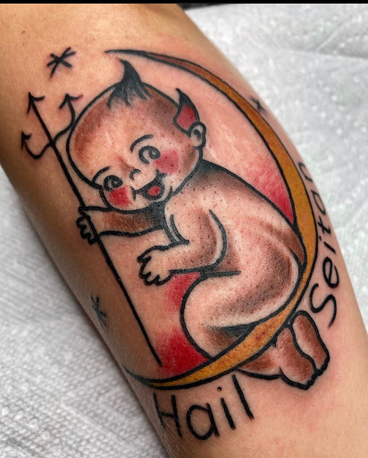 Explore suicide tattoo ideas, creative tattoo ideas in Atlanta, available at Big Cat Tattoo