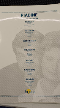 Menu du Arnold's à Portogruaro