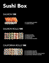 Sushi store à Porto menu