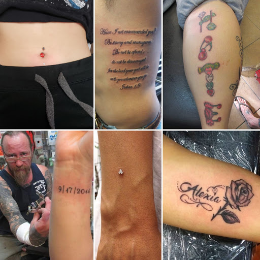 Explore musical tattoo ideas, creative tattoo ideas in Elko, available at Custom Tattoos and Body Piercing Studio