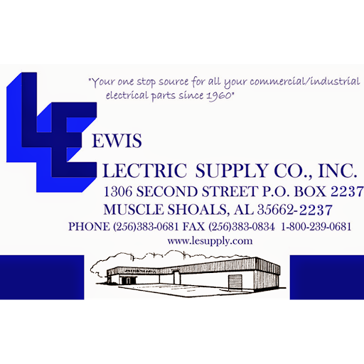 Lewis Electric Supply Co., Inc., 1306 E 2nd St, Muscle Shoals, AL 35661, USA, 