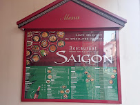 Restaurant Saigon à Autun menu