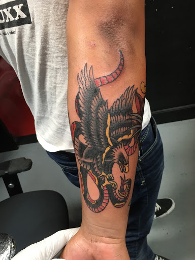 Explore grumpy bear tattoo ideas, creative tattoo ideas in Modesto, available at Dying Art Tattoo