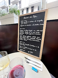 Restaurant français Pêche à Paris (le menu)