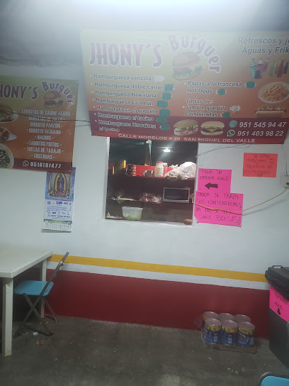 Jhonys Burguer - C. Morelos 20, 70412 San Miguel del Valle, Oax., Mexico