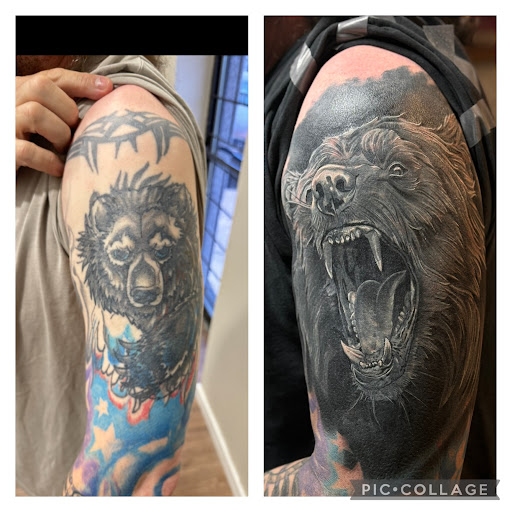 Explore soccer tattoo ideas, creative tattoo ideas in Yakima, available at Wallflower Body Piercing & Crazy Ink Tattoo