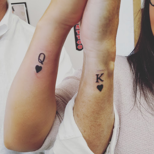 Explore fingerprint tattoo ideas, creative tattoo ideas in Frisco, available at Frisco Tattoo Company - Steel PaintBrush