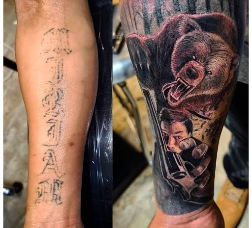 Explore daughters name tattoo ideas for dad, creative tattoo ideas in Kenosha, available at Kenosha Tattoo Company