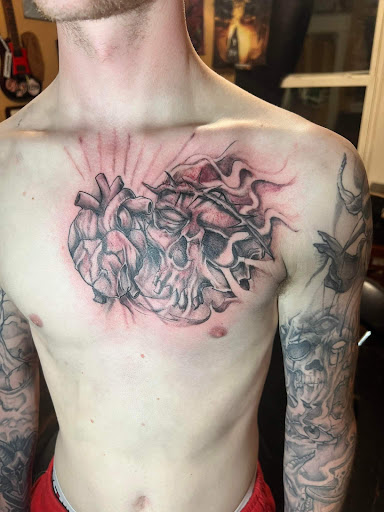 Explore suicidal tattoo ideas, creative tattoo ideas in Roanoke, available at RailYard INK