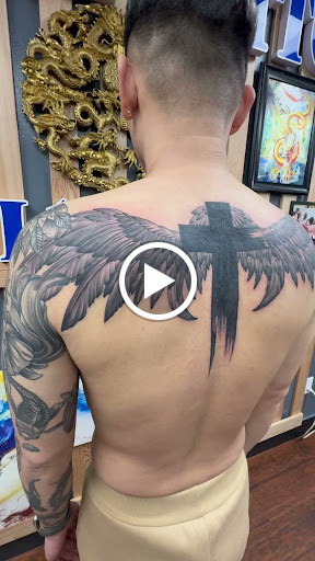 Explore till death do us part tattoo ideas, creative tattoo ideas in Seattle, available at Dragon Tattoo