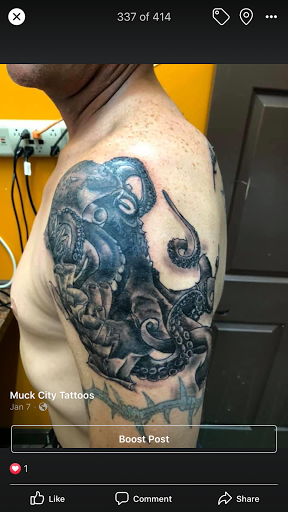 Explore half sleeve tattoo ideas, creative tattoo ideas in Okeechobee, available at Muck City Tattoos & Piercings