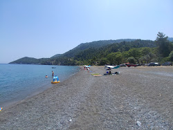 Photo de Makrigialos beach avec baie spacieuse