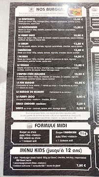 Restaurant de hamburgers Fun Burger OBERNAI à Obernai (le menu)