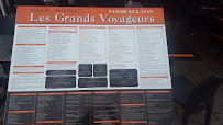 Carte du Restaurant Les Grands Voyageurs à Concarneau
