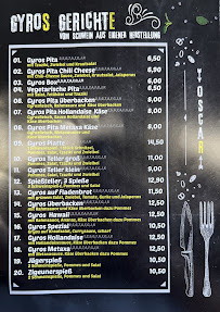 Restaurant de grillades Oscar Grill Issum à Issum (le menu)