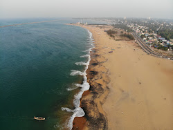 Foto von Kollam Beach mit lange, gerade küste