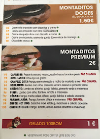 100 Montaditos Coimbra à Coimbra menu
