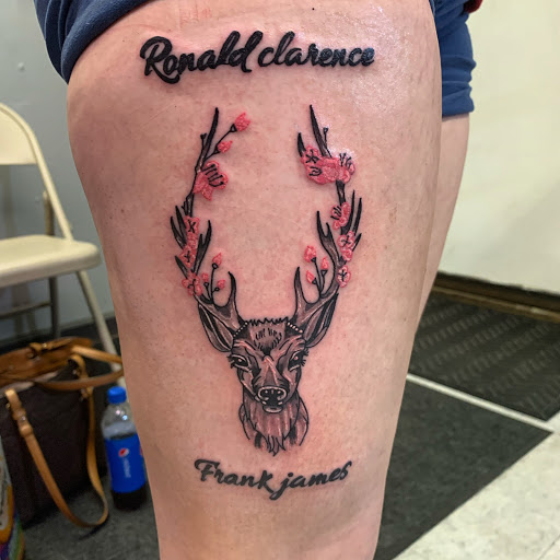 Explore inner bicep tattoo ideas, creative tattoo ideas in Hudson Falls, available at ALTERED ADDICTION TATTOOS