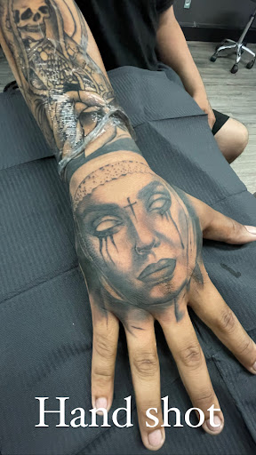 Explore tattoo sleeve filler ideas for a man, creative tattoo ideas in La Habra, available at Raining Ink Tattoo Studio