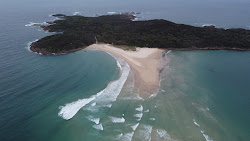 Photo de Fingal Beach et ses beaux paysages