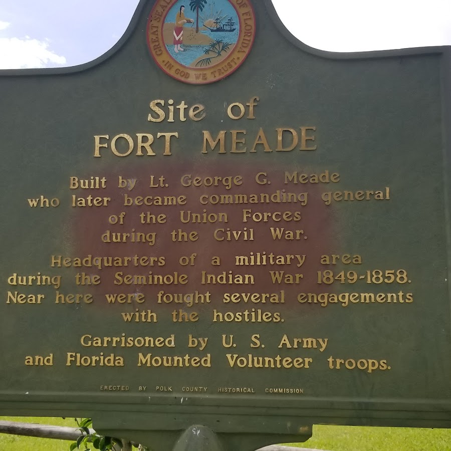 Site Of Fort Meade Historical Marker