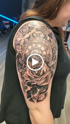 Explore mens elbow tattoo ideas, creative tattoo ideas in Round Rock, available at Beto Tats