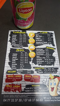 Menu / carte de Taco’s Party à Sury-le-Comtal